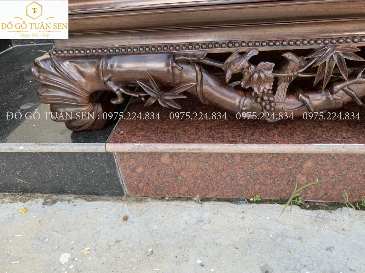 Hình ảnh chi tiết tủ chè gỗ gụ quảng bình 